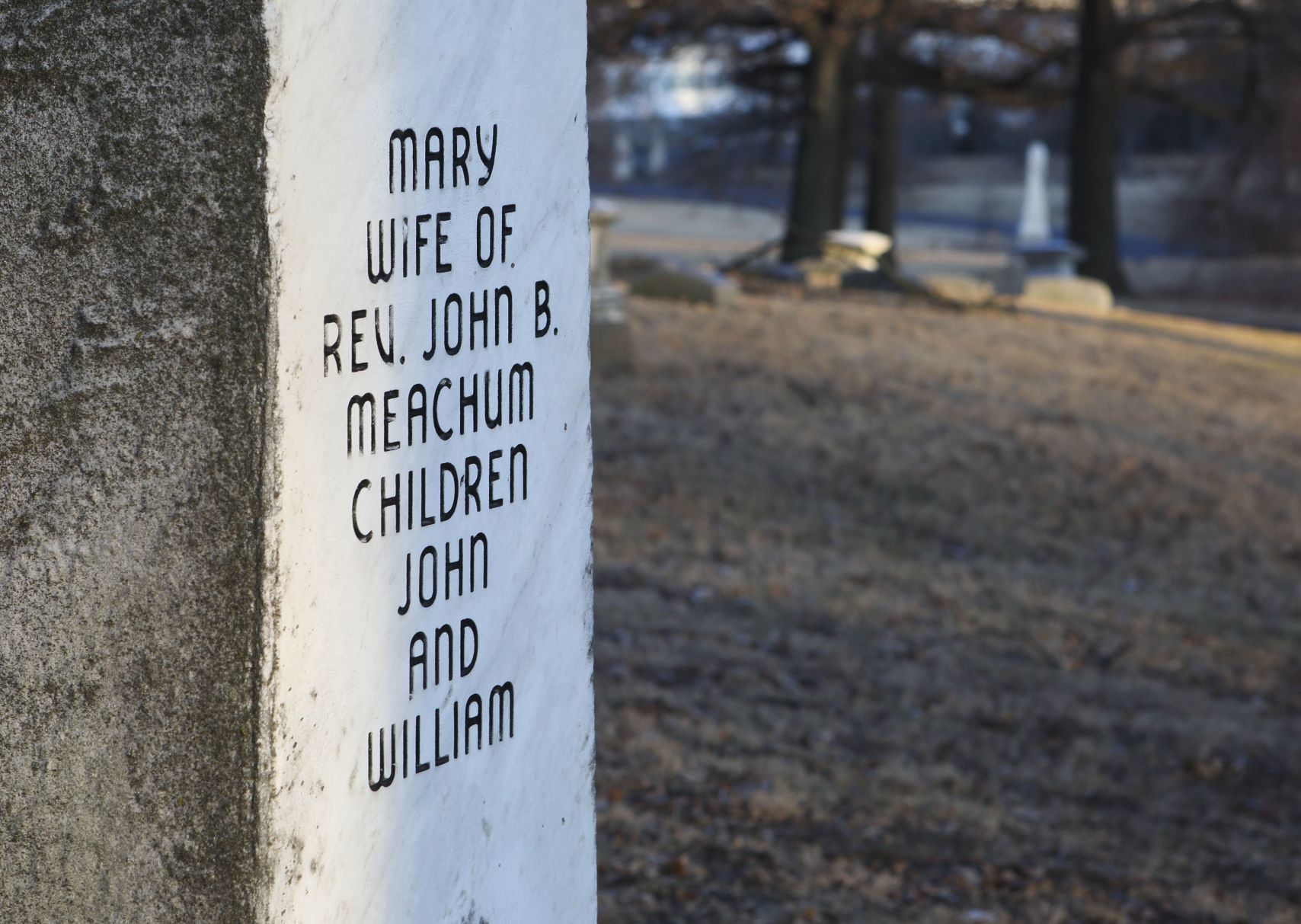John Berry Meachum and his family are buried at Baptist Ministers' Plot of the Bellefontaine Cemtery.